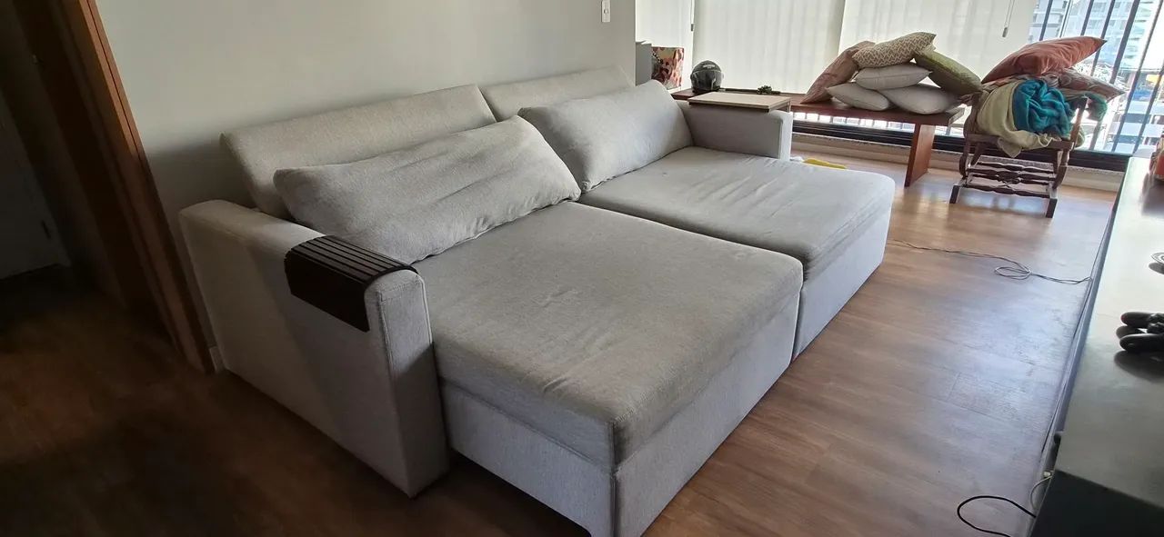 Sofá Sofá Retrátil em Linhao 4 lugares - Foto 3