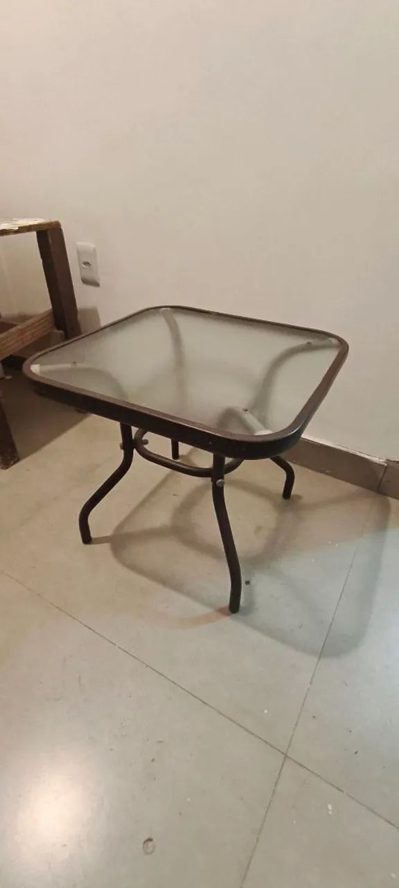 Mesinha vidro, para area externa - Foto 2
