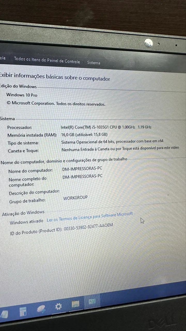 Notebook Dell Ostro 3401 - i5 10ª Geração - 16gb RAM - Foto 2