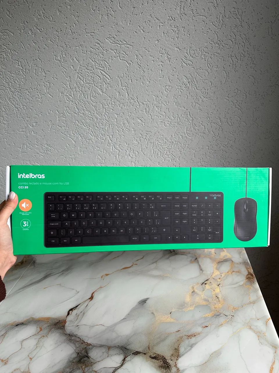 Combo Teclado e Mouse Intelbras CCI 20 USB
