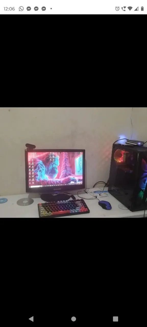 Computador gamer. 