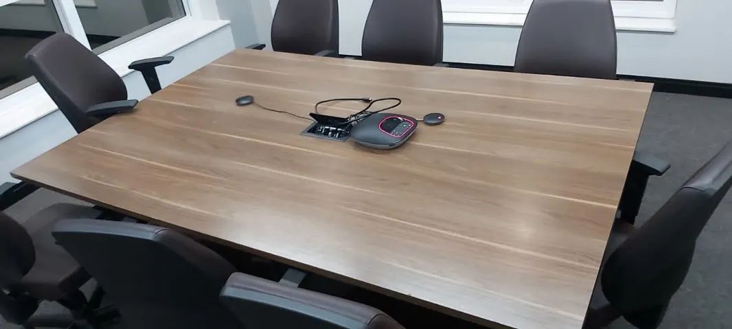 Mesa de Reunião Amadeirada - Foto 2