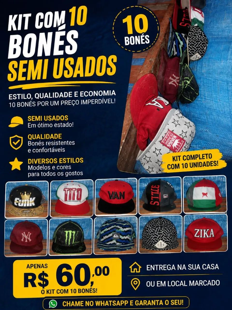 ?Kit boné semi usado