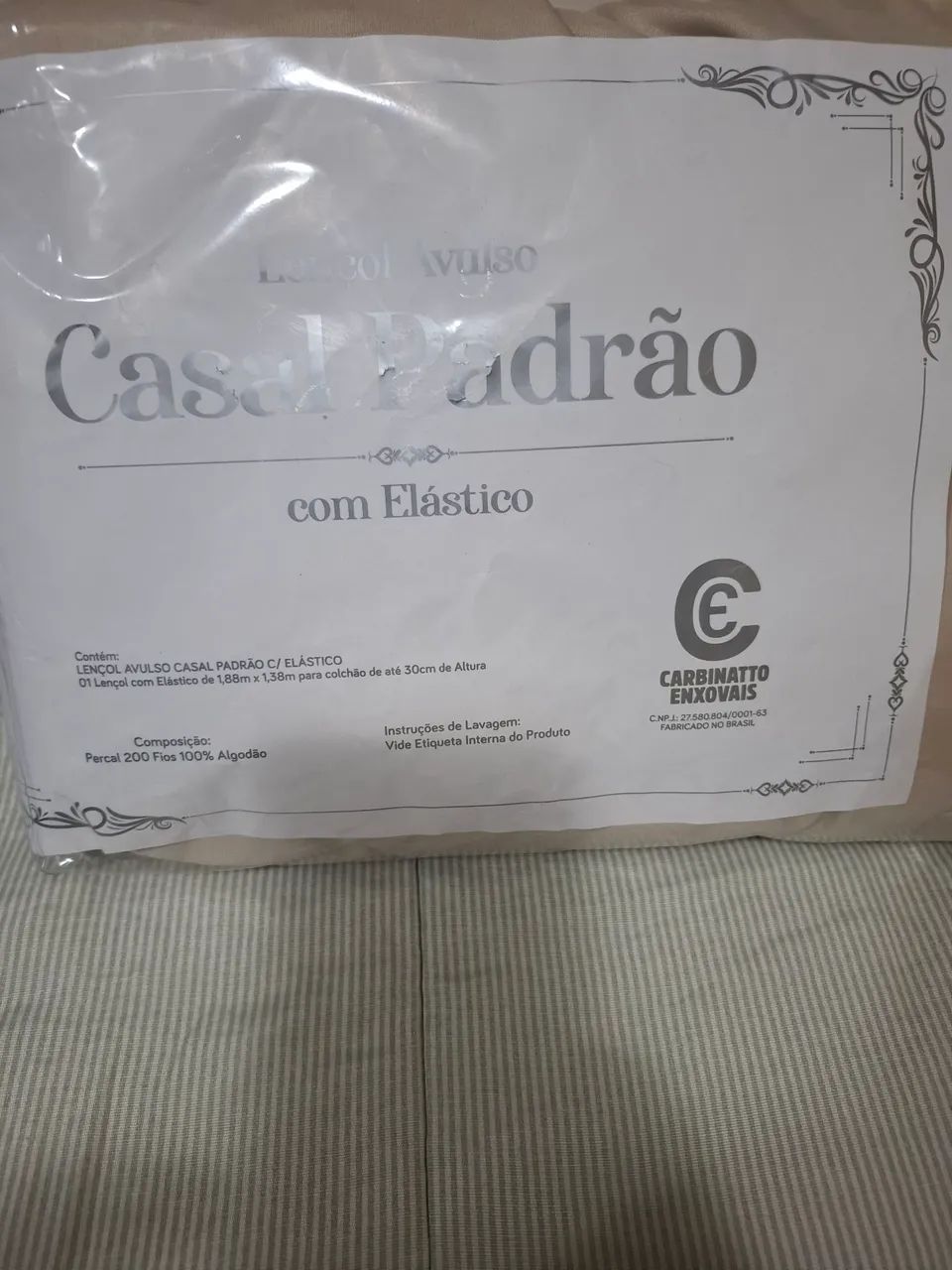 Lencol casal com elastico