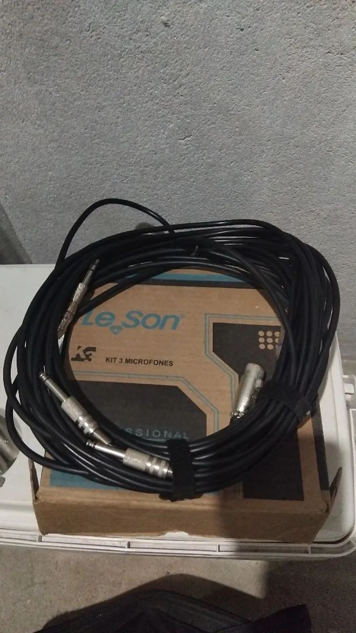 03 microfones leson + pedestal.  - Foto 2