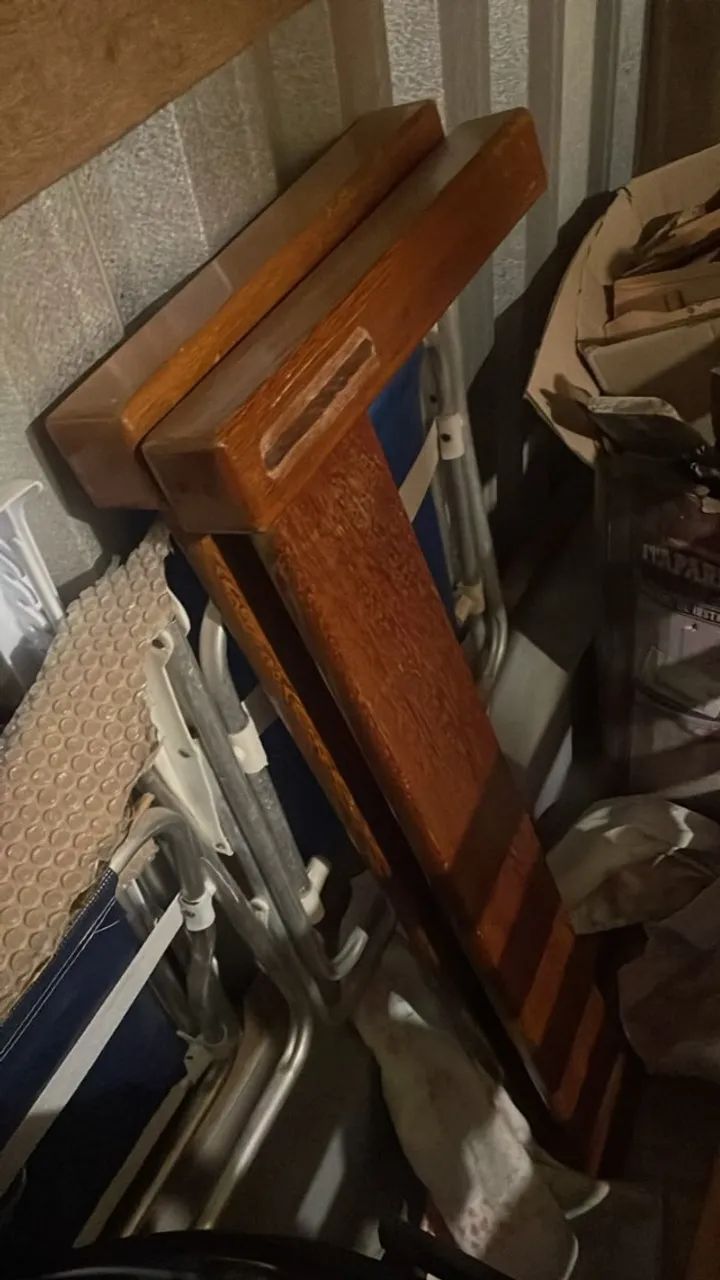 2 cama solteiros de madeira maciça Angelim  - Foto 4