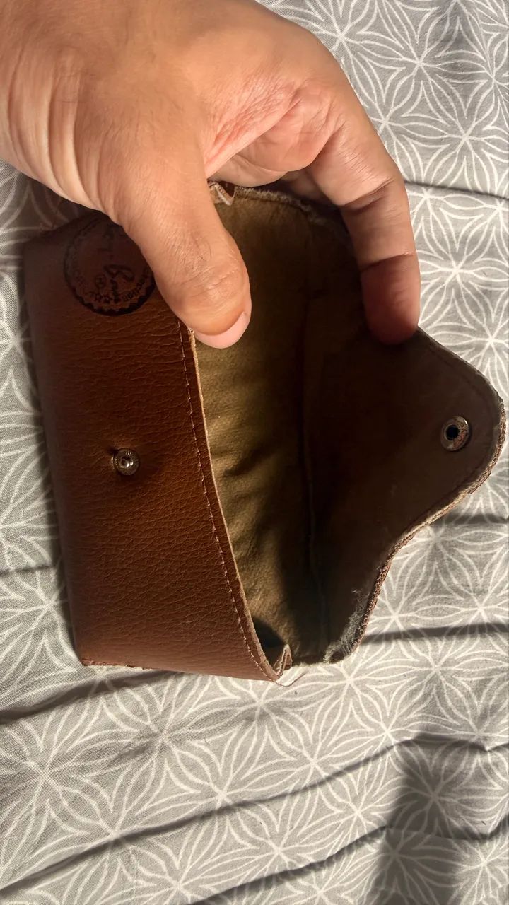 Case Capinha para Óculos Ray Ban Marrom Original - Foto 4
