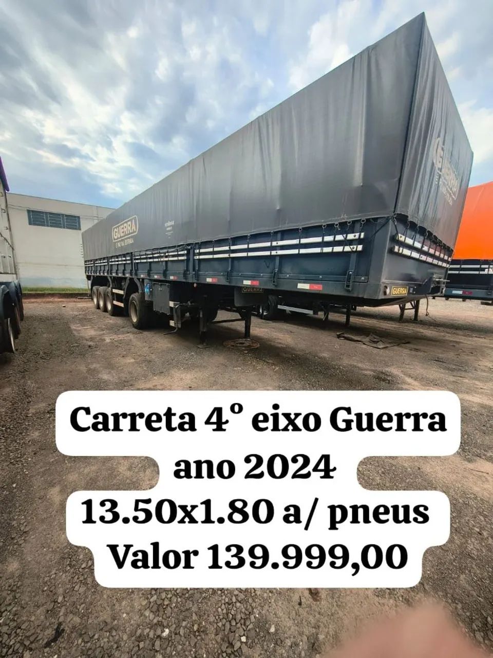 Carreta Guerra 4° eixo 2024