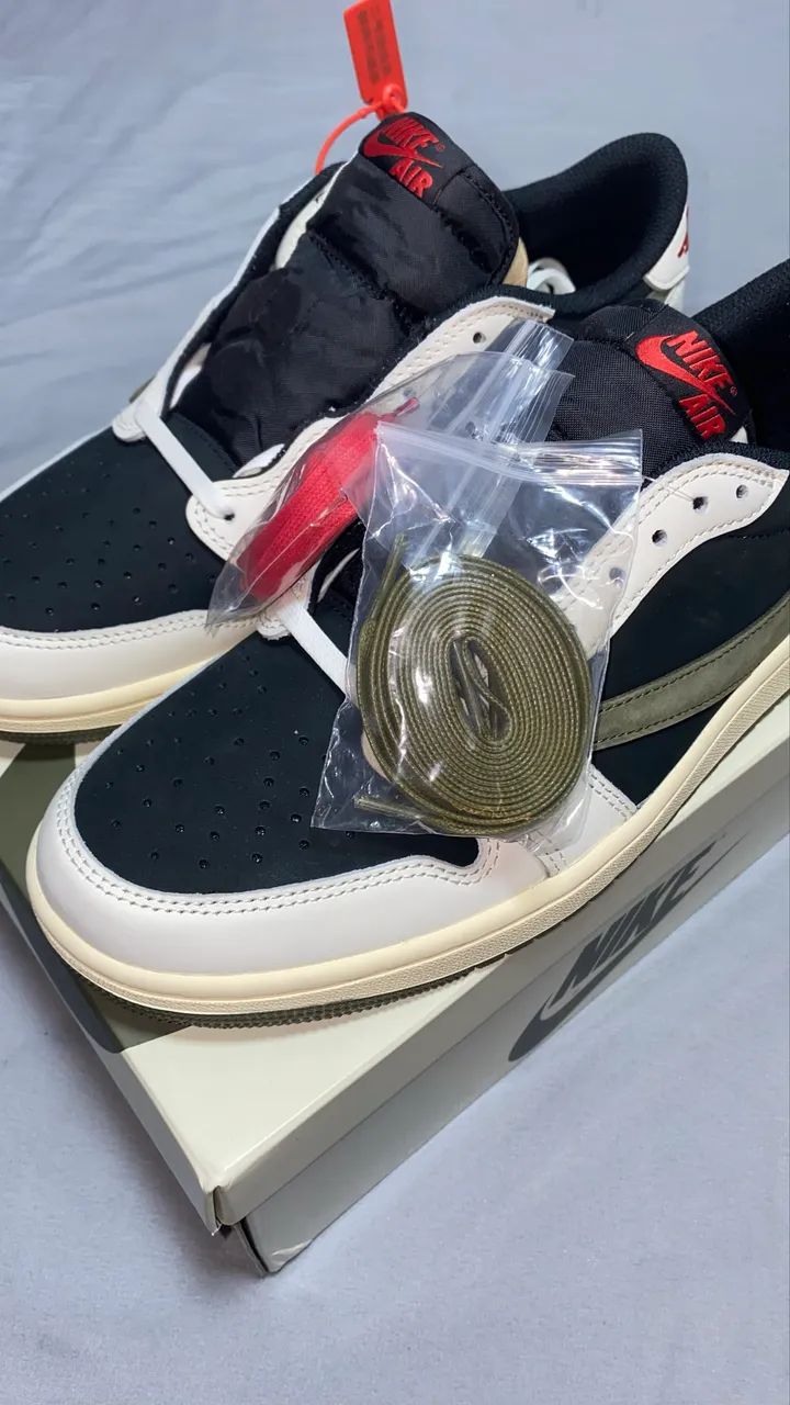 ? TRAVIS SCOTT x JORDAN 1 LOW ?OLIVE? - Foto 4