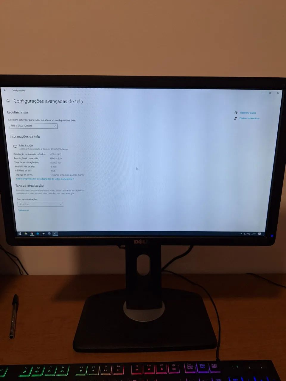 Monitor dell P2012H