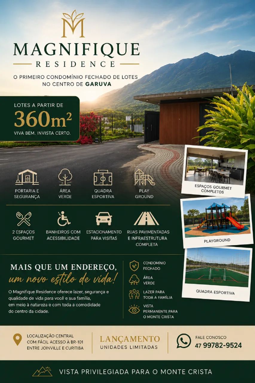 Lotes Residenciais - Centro Garuva 360m2 - Foto 4