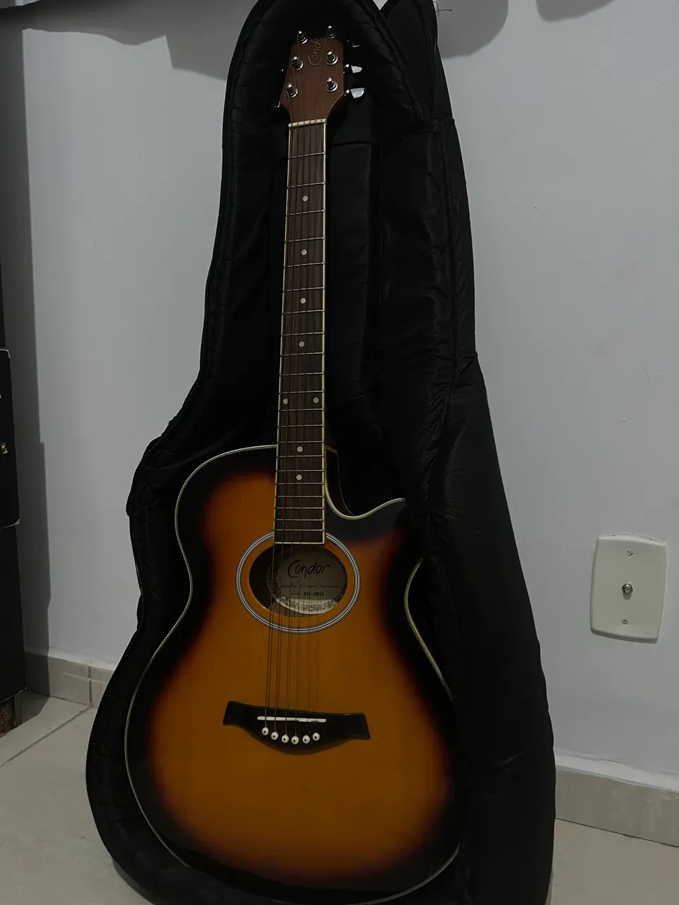 Violão Condor Aço Sunburst com Cutaway + Capa de Transporte (Zero/Sem Detalhes) - Foto 2