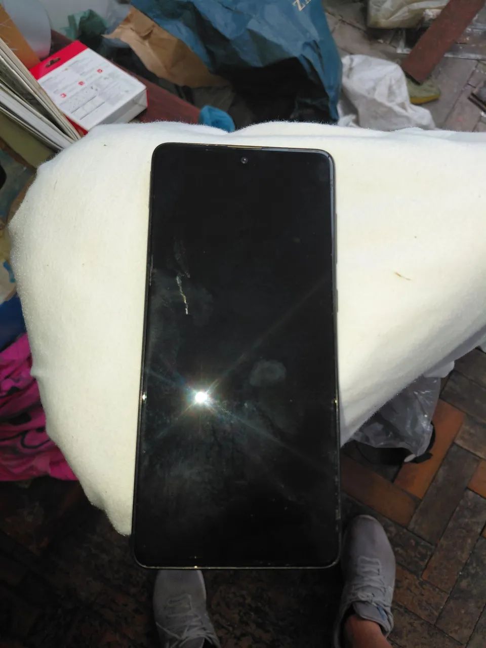Celular Smartphone Samsung Galaxy A71 Azul Perolado - Foto 3
