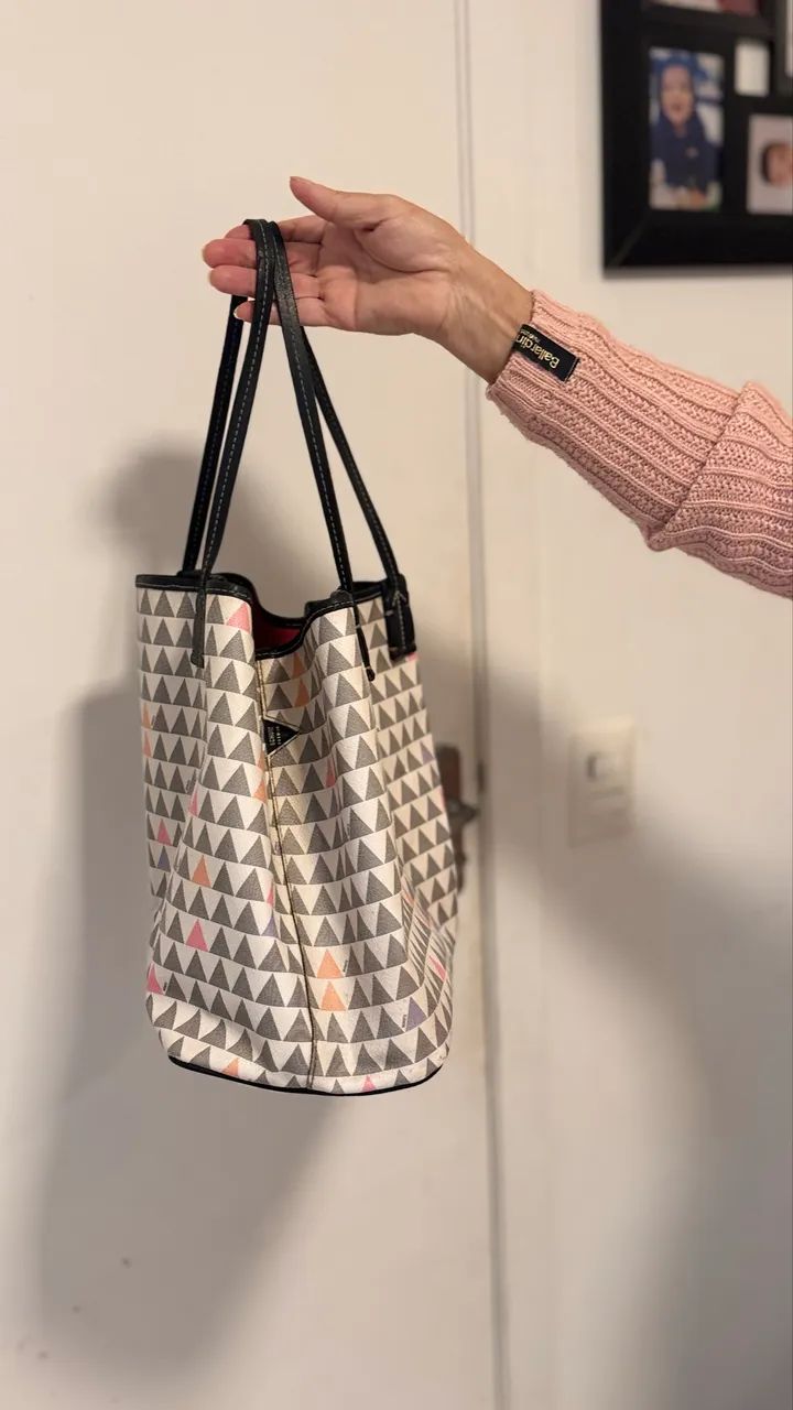 Bolsa SCHULTZ ORIGINAL triangle branca  - Foto 2