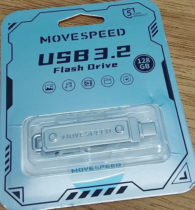 Pen Drive 128GB USB DUPLO - Foto 4