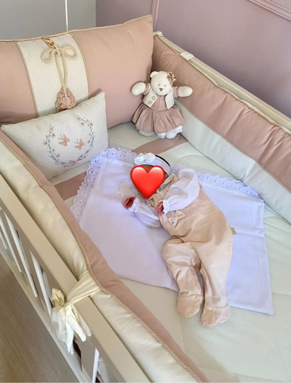 Kit berço luxo menina Nany Baby - Enxoval  - Foto 2