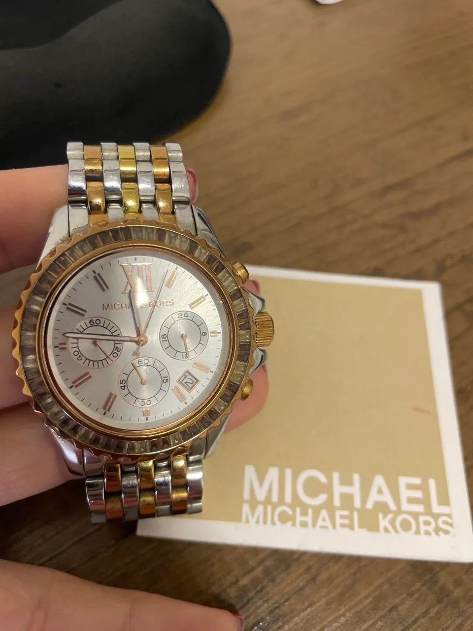Relógio Michael Kors Original Feminino Dourado/prata