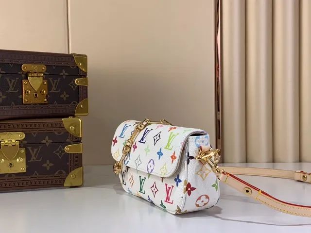 Bolsa Louis Vuitton Wallet On Chain Ivy Branca Multicolor