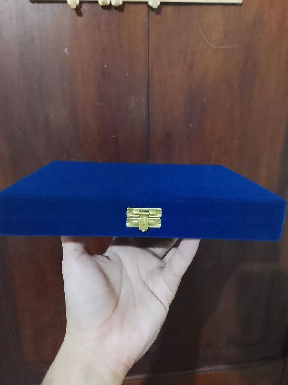Caixa Aveludada Azul - Foto 4