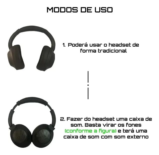 Headset Multifuncional Kaidi Kd-758 Conexão Bluetooth 40hrs - Foto 3