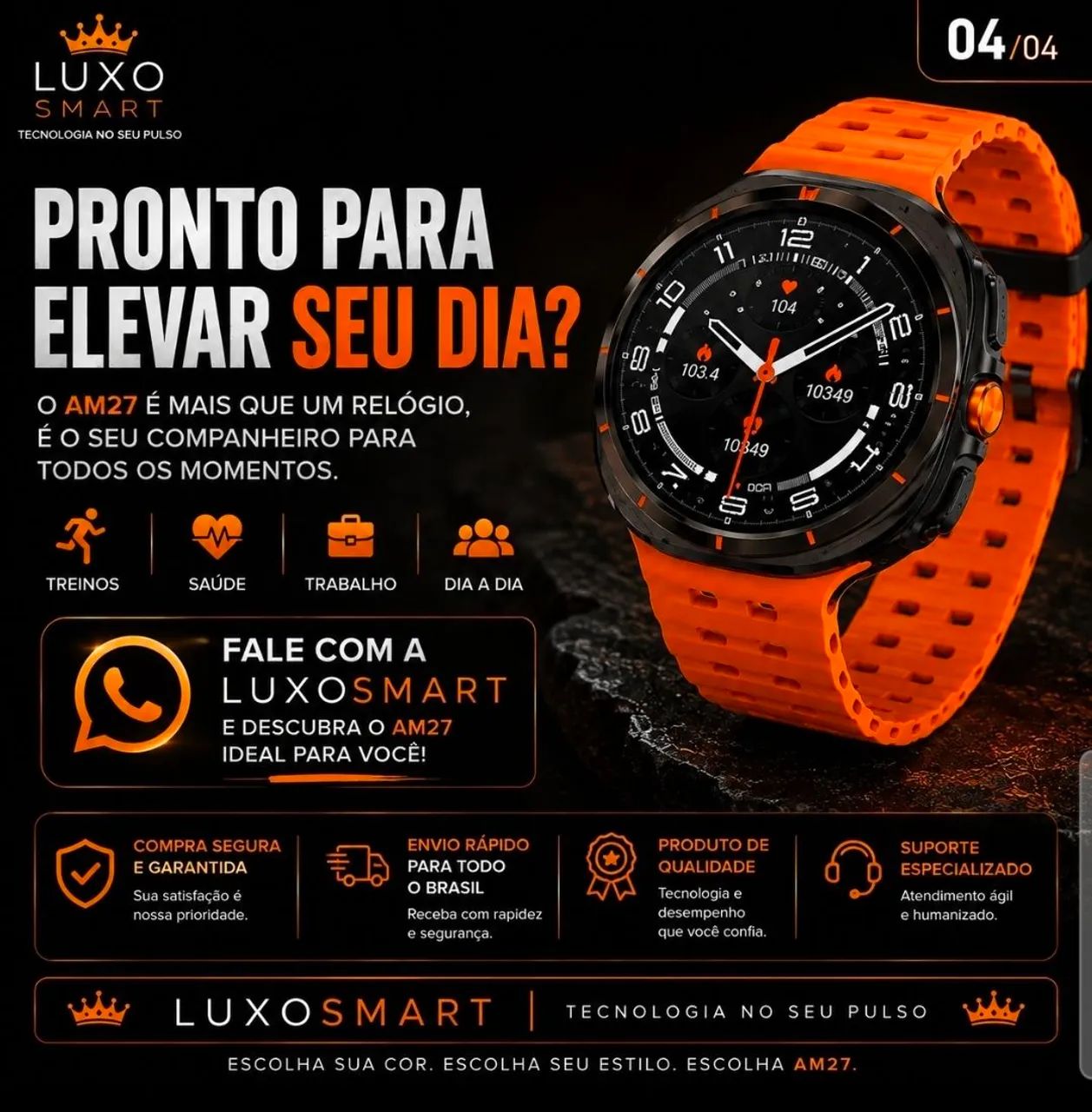 Relógio Smartwatch MA27 - Foto 4