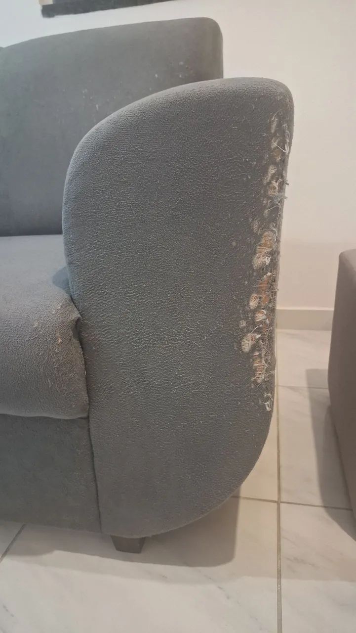 Sofá 2 lugares + puff - Foto 4