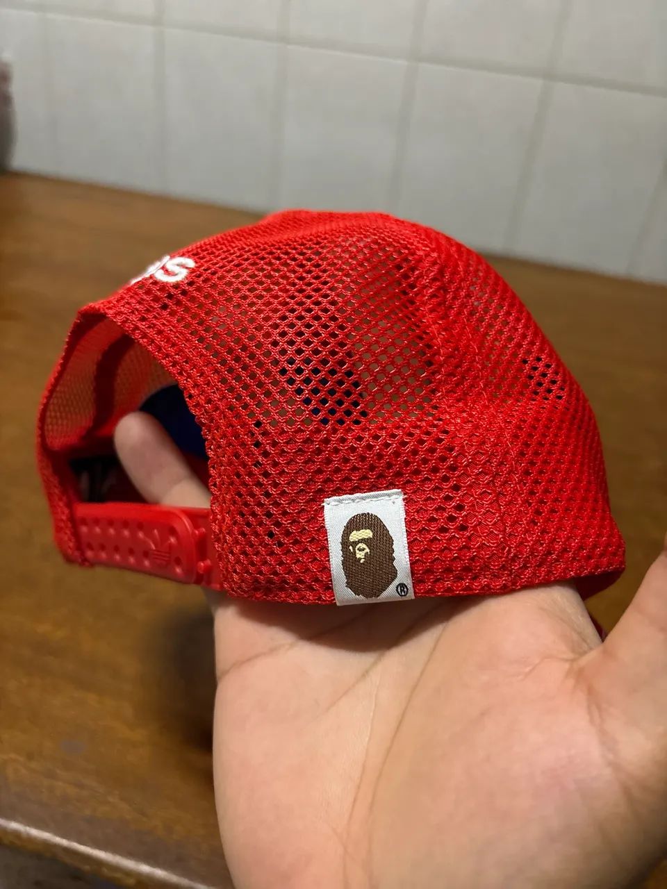BAPE x Adidas Boné Trucker Clear Pink - Foto 3