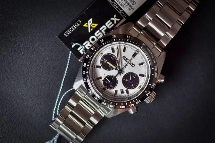 relógio seiko cronógrafo solar Prospex Speedtimer  SSC813 - Foto 5