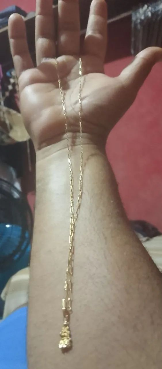 Cordão e pingente ouro 18 - Foto 2