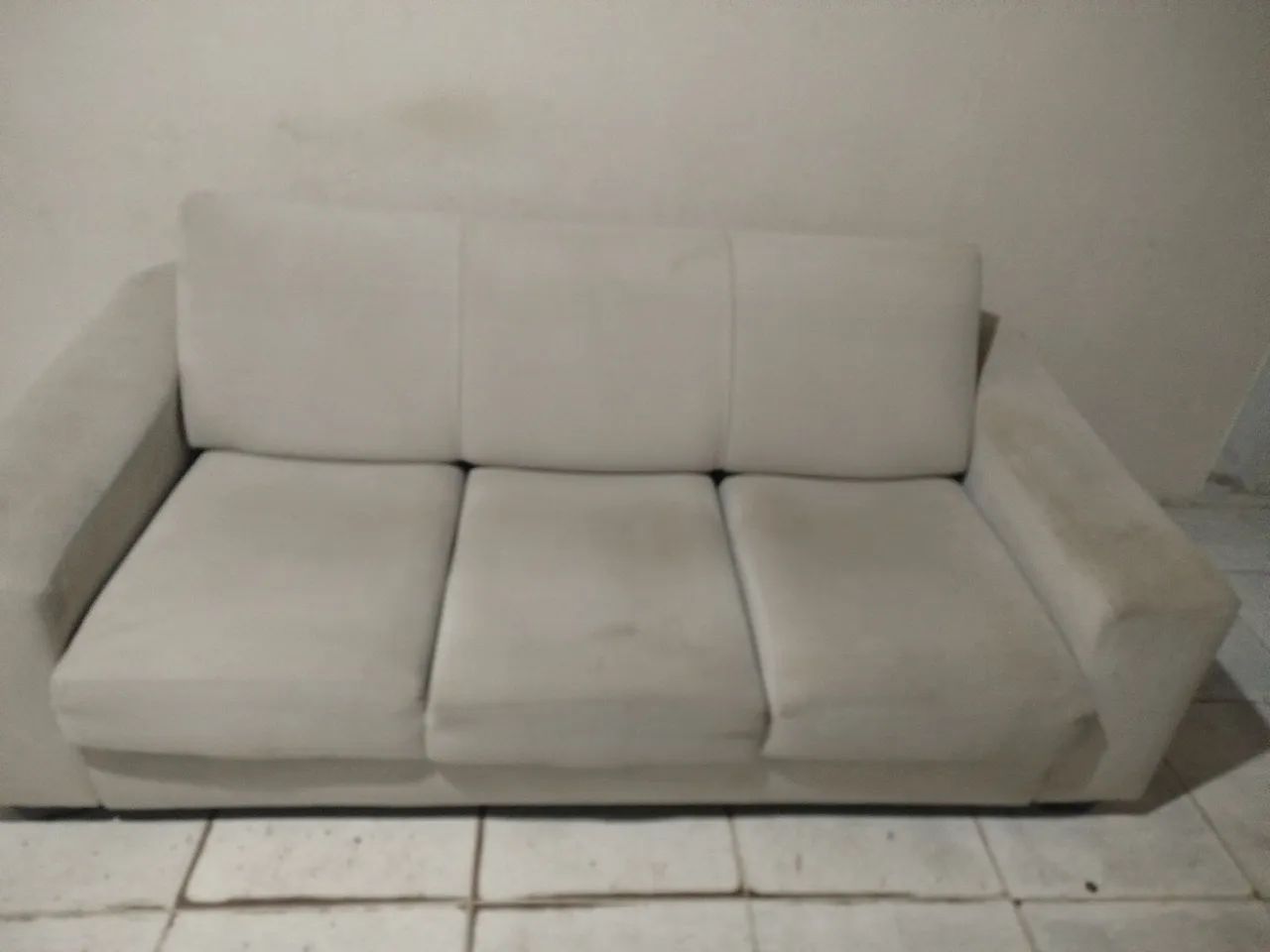 Sofá retrátil tecido aveludado  - Foto 3