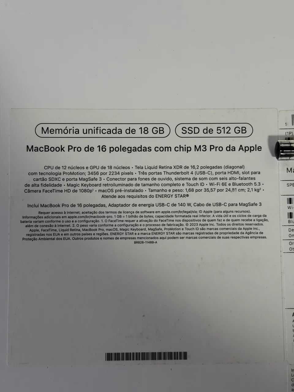 MacBook Pro 16 M3 Pro 12/18 18gb 512gb Black - Foto 3