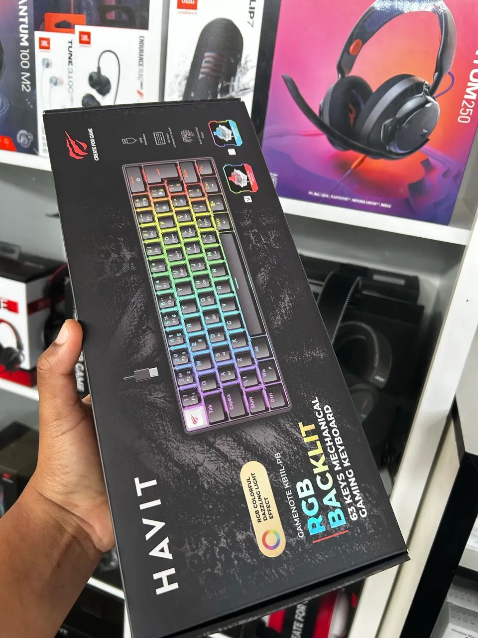 Teclado Gamer Mecânico HAVIT Switch Red 
