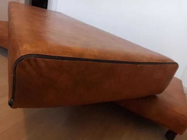 Sofá Modular / Recamier em Couro Legítimo (2 Peças) - Oportunidade! - Foto 5