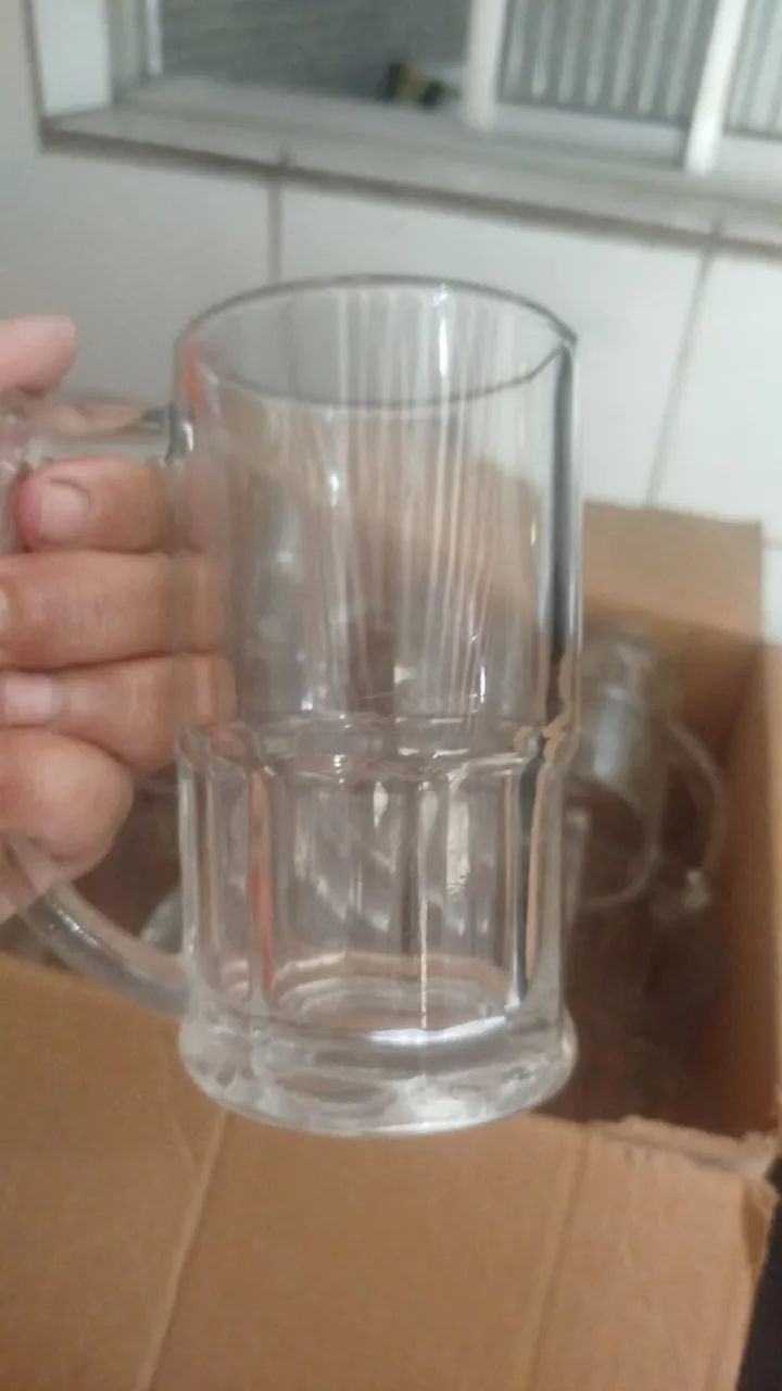 Canecas de chopp 370ml de vidro aceito cartão  - Foto 3