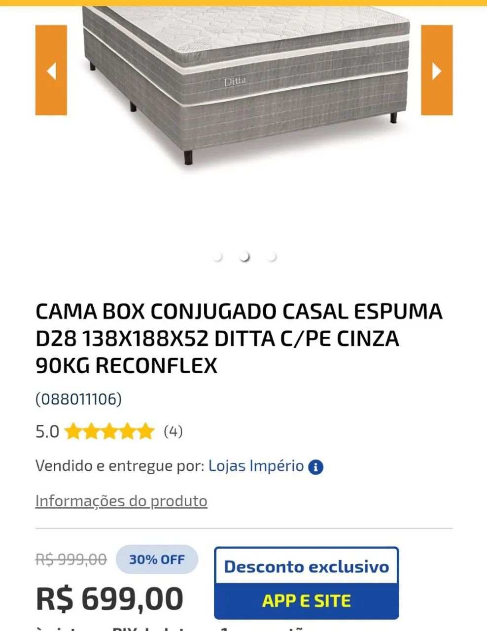 Cama Box casal nova - Foto 3