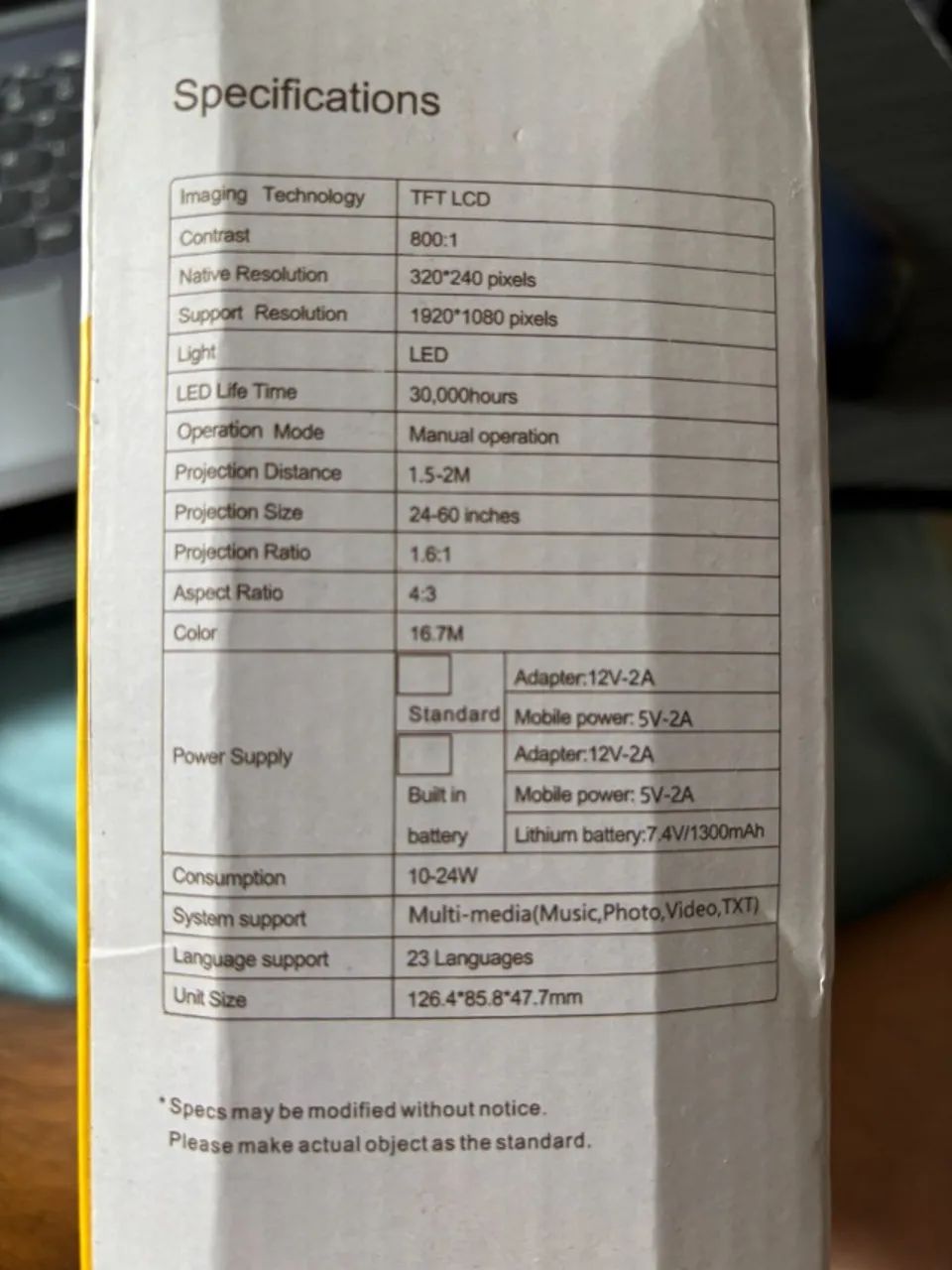 MINI PROJETOR LED - Foto 4