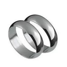 Par Aliança Prata 950 de Lei Compromisso Namoro 4.50 mm