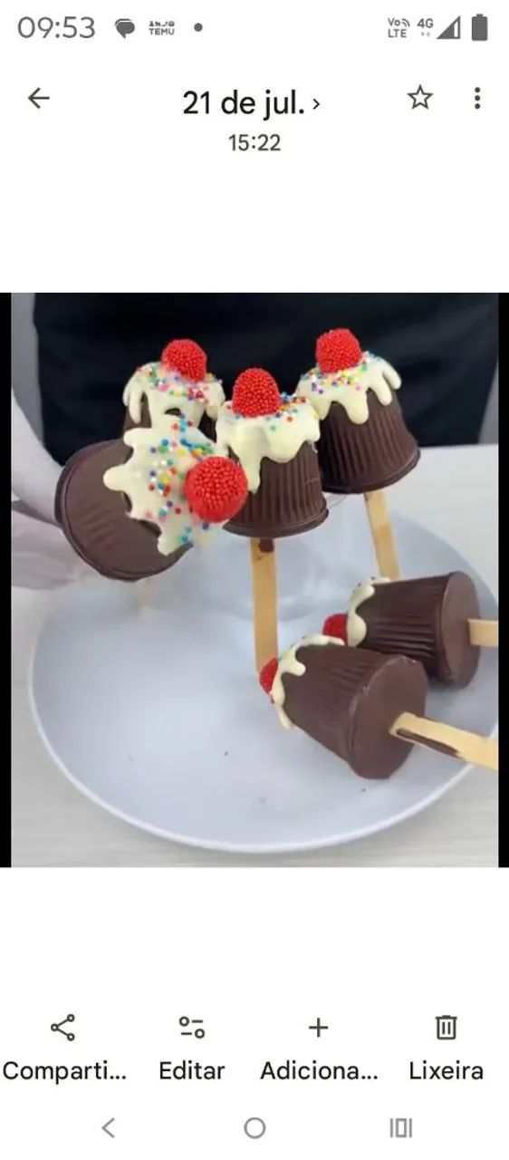 Doces,salgados,torta salgada,pirulitos de chocolate - Foto 3