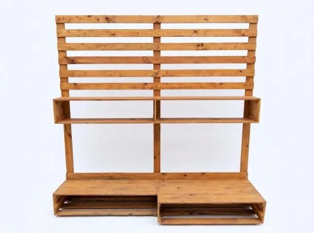 Rack de Palete Rústico para TV