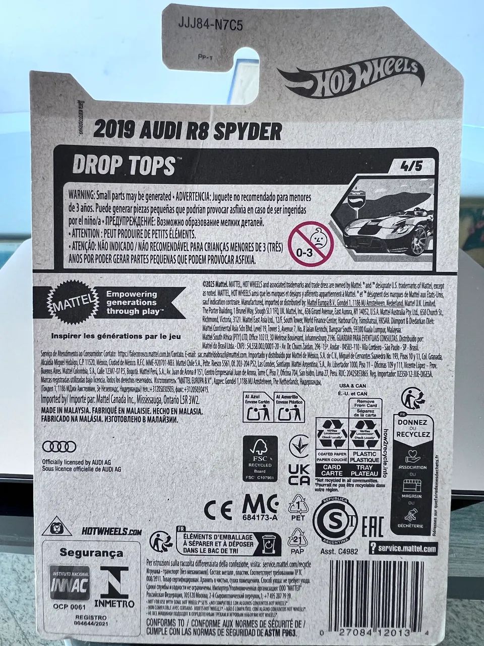 Hot Wheels Audi R8 Spyder 2019 - Foto 3