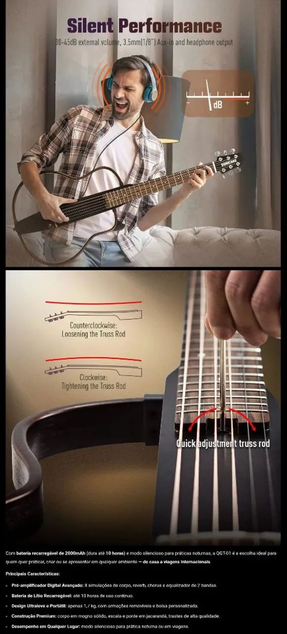 Violão Sonicake Silent - Foto 4