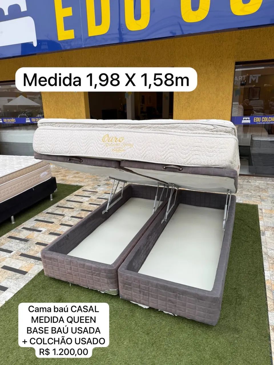 Cama box baú Queen Size USADA TOP - ENTREGAMOS 
