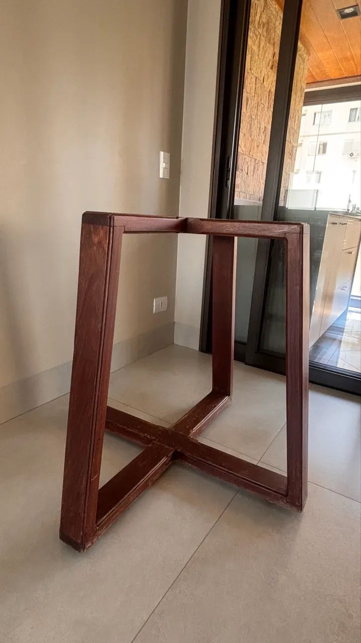 Pé de mesa de madeira  - Foto 3