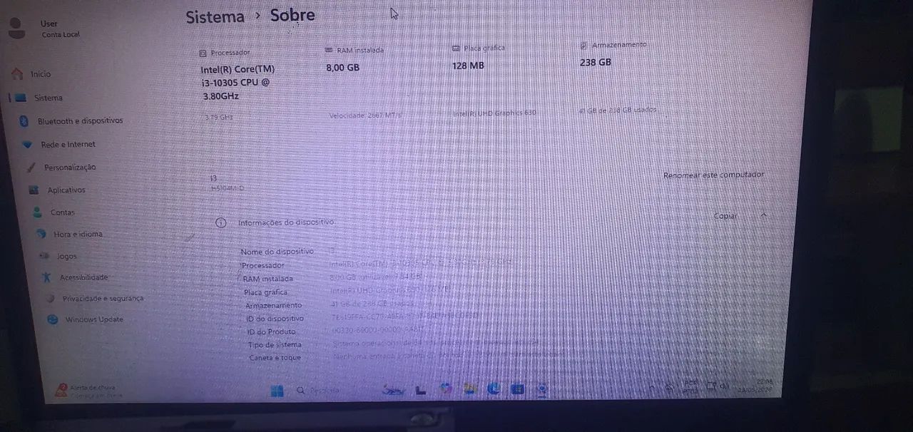 Desktop Processador Core I3-10305 3.80GHz - Foto 2