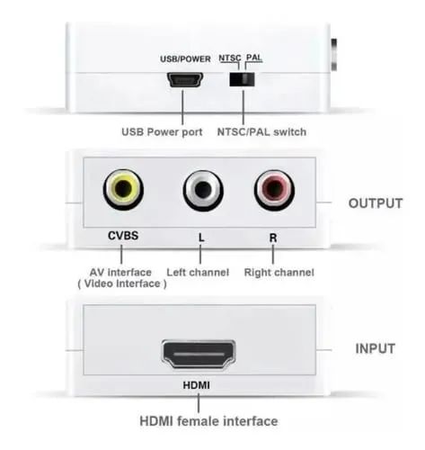 Conversor de Vídeo Hdmi x Rca - Hdmi2av *ENTREGA GRÁTIS* - Foto 4