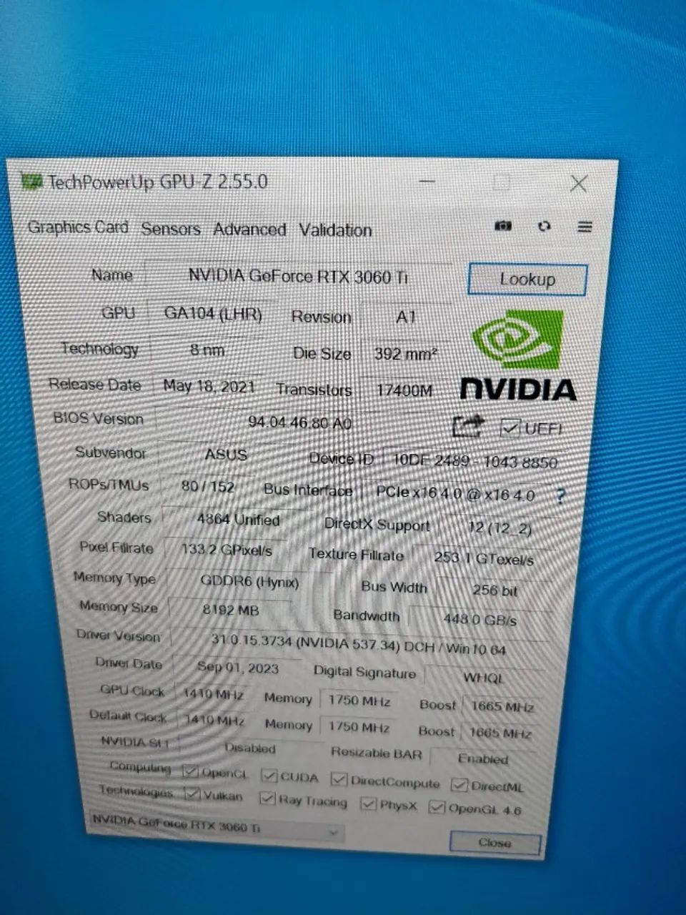 RTX 3060Ti Mini 8GB TROCO POR RTX 3090 + DINHEIRO - Foto 4