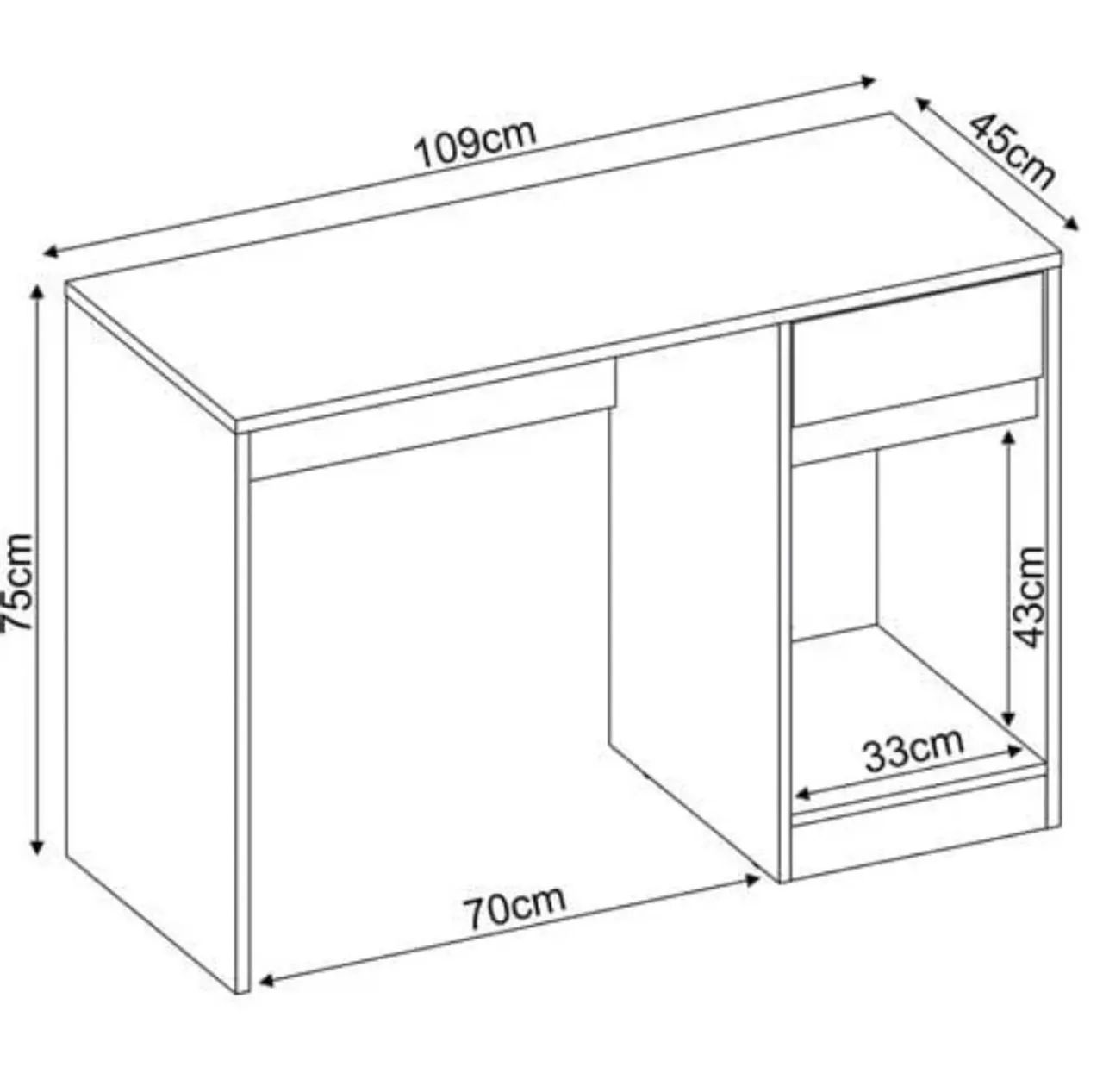 Escrivaninha Office Morada  - Foto 2