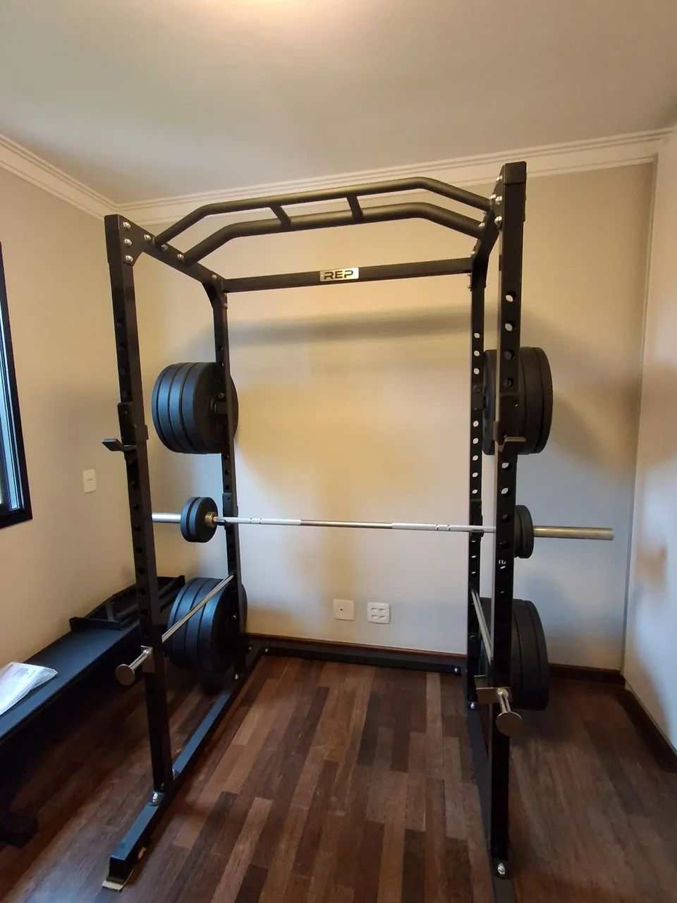 RACK REP POWER FITNESS  PR 1100 COM ACESSÓRIOS  - Foto 3