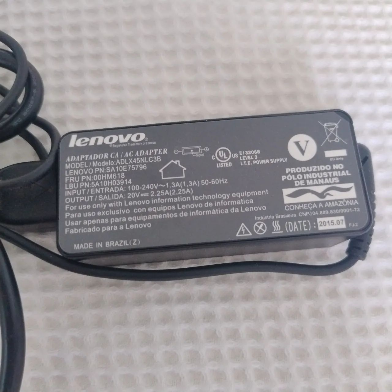 Carregador Lenovo 
