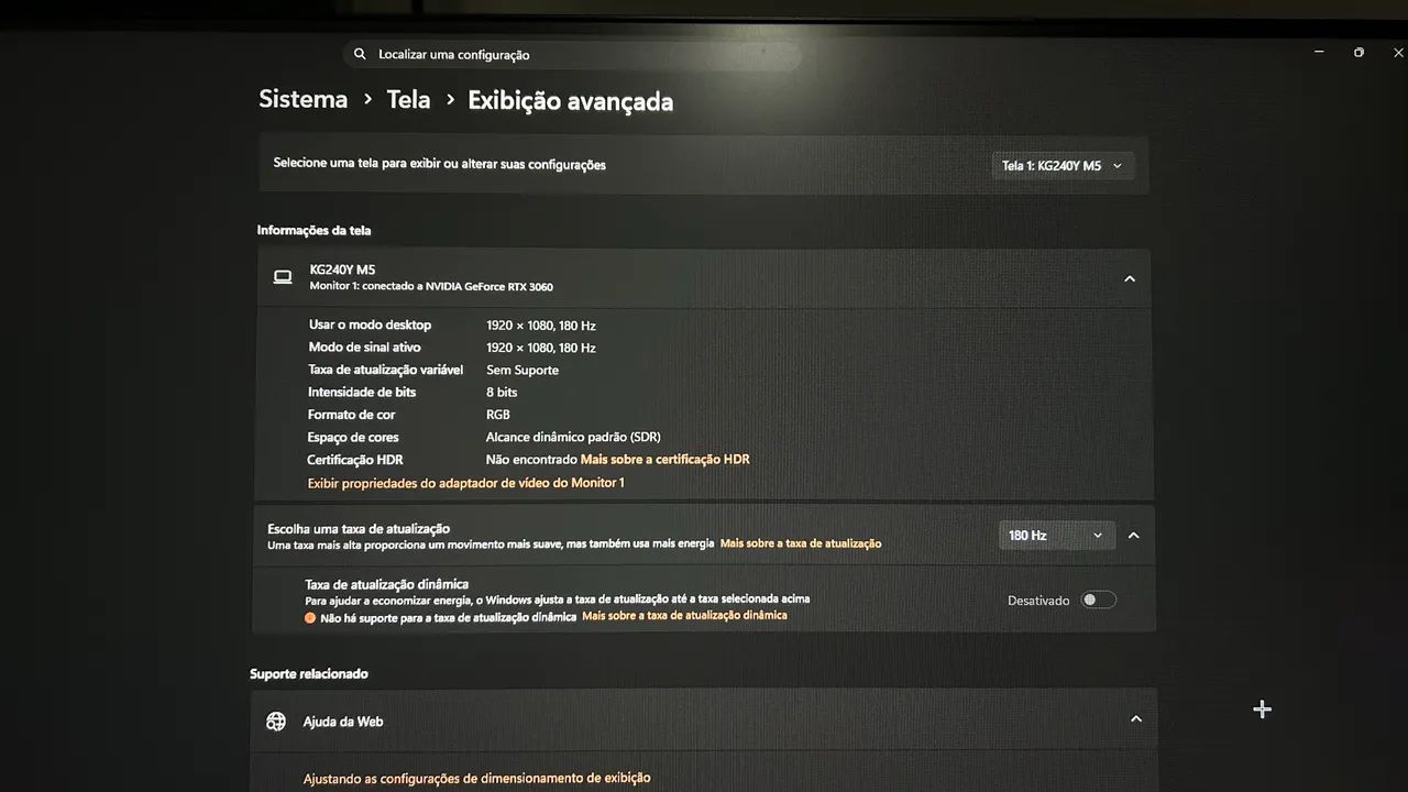 Monitor Acer Nitro 180hz KG240Y - Foto 2